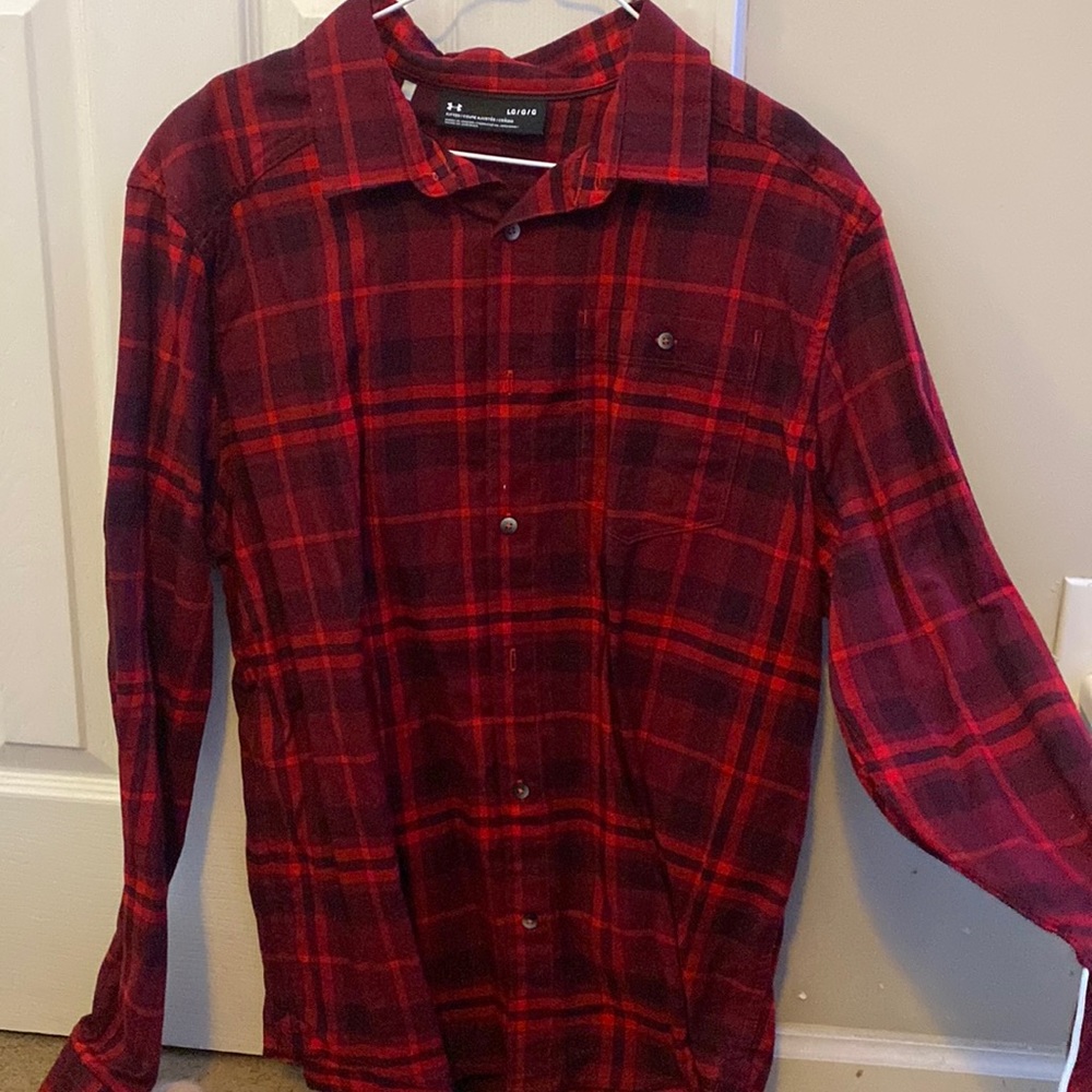 under armor button down